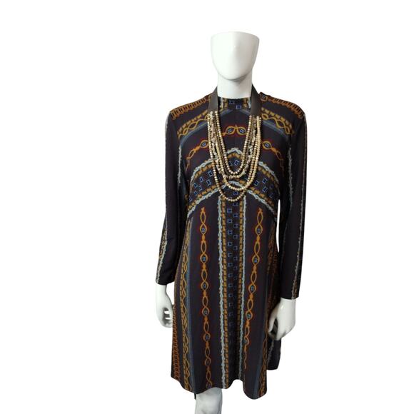 Free People Womens Stella knit Dress size M Aztec Western Cowgirl Vibes Boho - Picture 2 of 13
